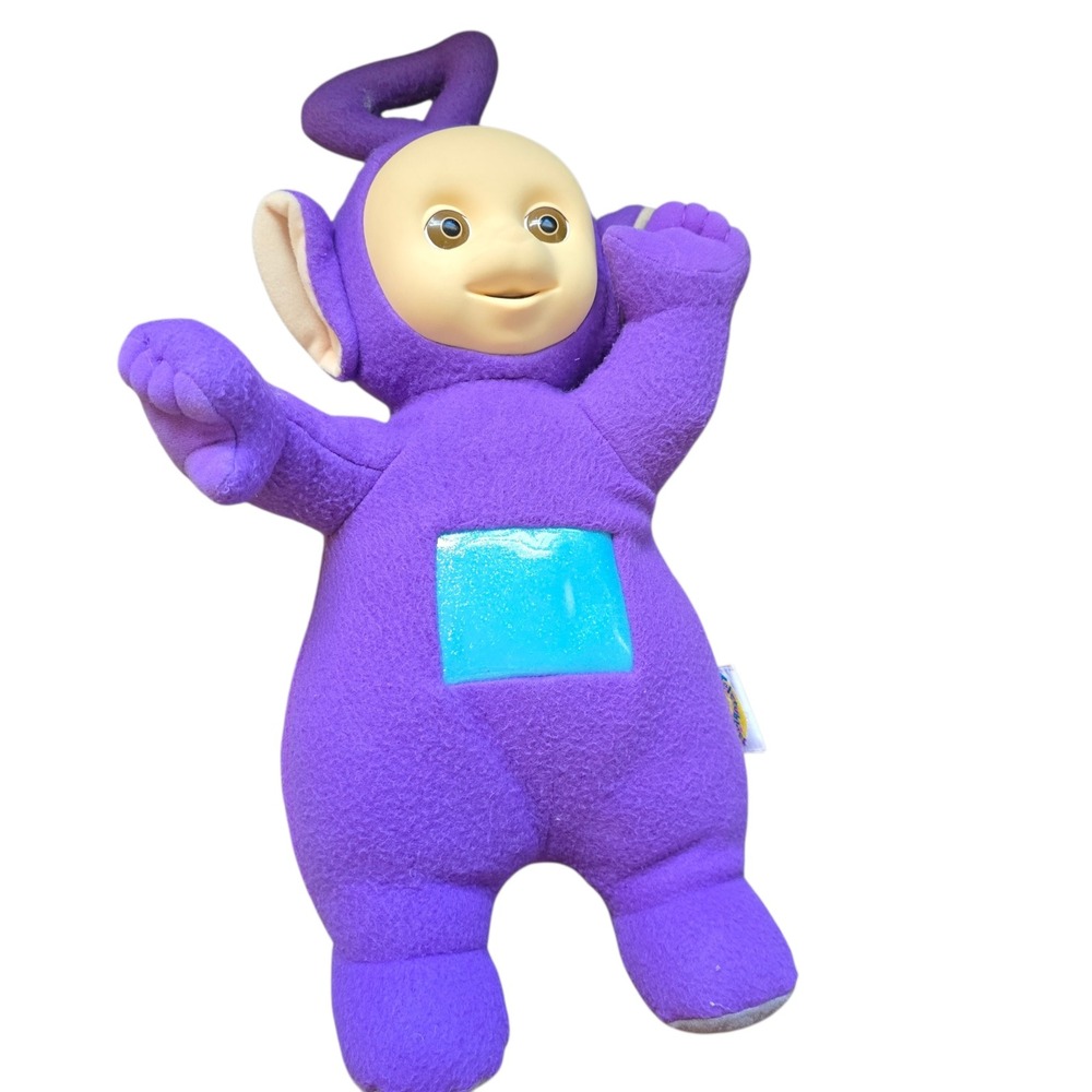 Vintage 1998 Teletubbies Tinky Winky Plush Playskool Purple Stuffed Toy 12 inch